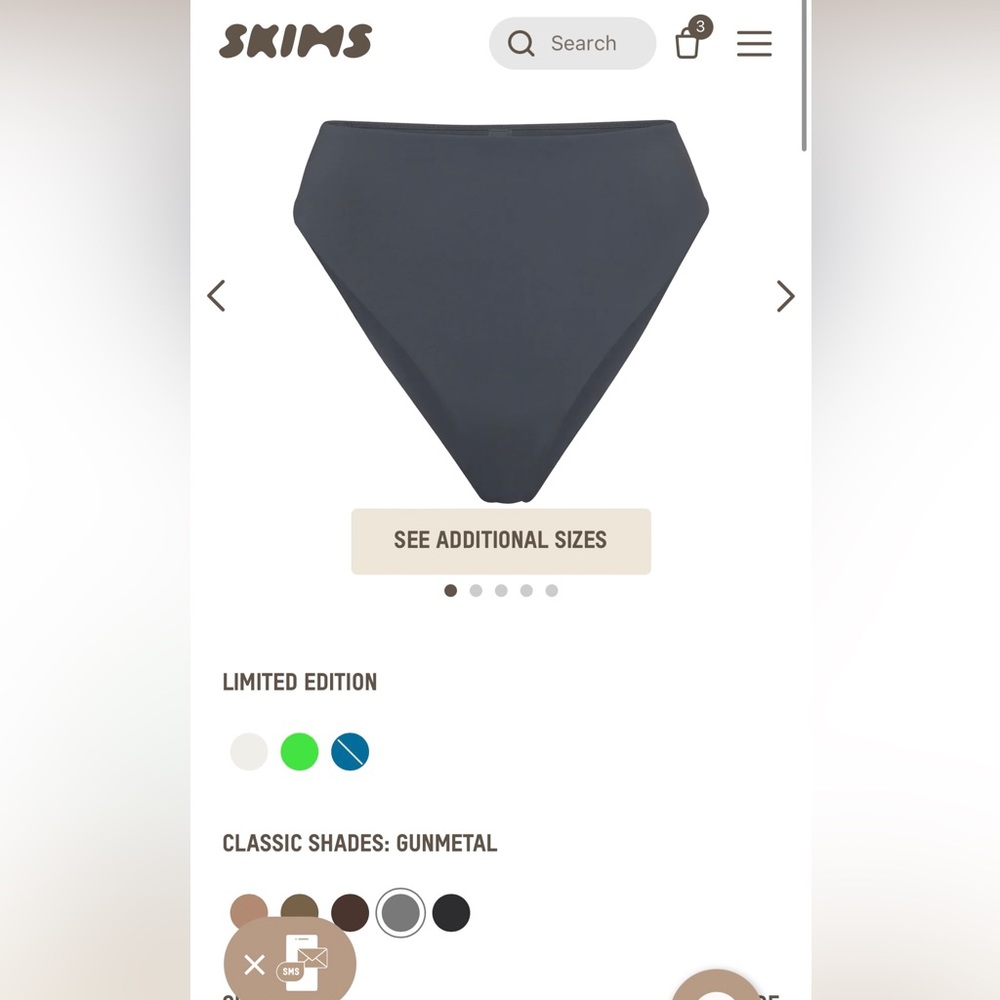 Skims Swim Mid Waist Bottom